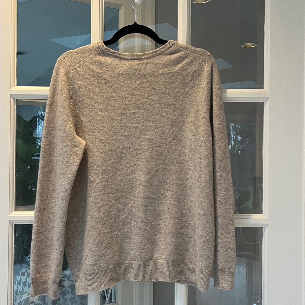 Charter Club Cashmere Sweater Luxury Soft Pullover‎ Tan - Size Large - Picture 3 of 3